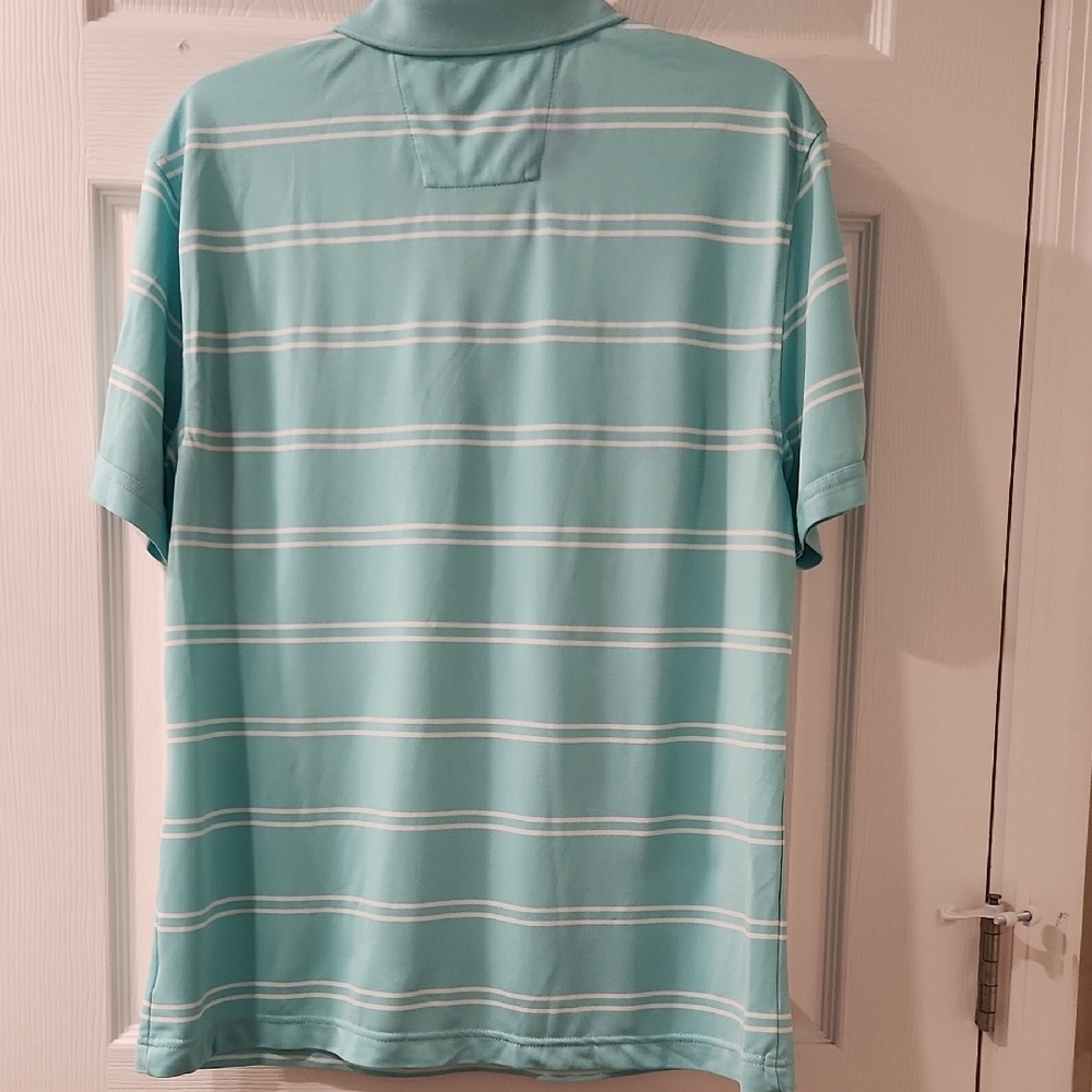 Nautica Green and White Polo Shirt Casual Style - Picture 3 of 6